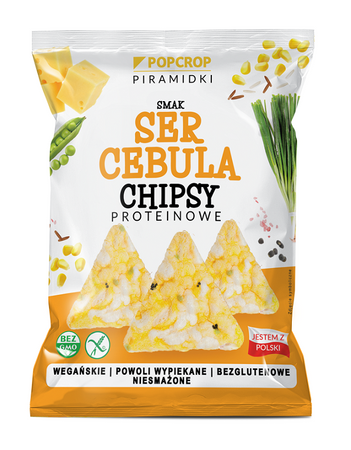 Chrupki Piramidki Proteinowe O Smaku Sera I Cebuli Bezglutenowe (4 szt x 60 g)