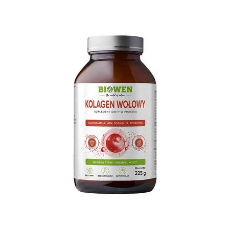 Kolagen Wołowy Hydrolizowany w Proszku 225 g