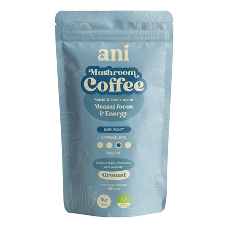 Kawa Mielona Arabica z Reishi i Lion'S Mane BIO 350 g