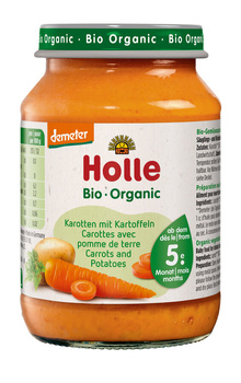Marchew - Ziemniak Bez Dodatku Cukrów Bezglutenowe Od 5 Miesiąca Demeter BIO 190 g (Słoik)