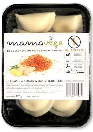 Pierogi z Soczewicą i imbirem Bezglutenowe 275 g