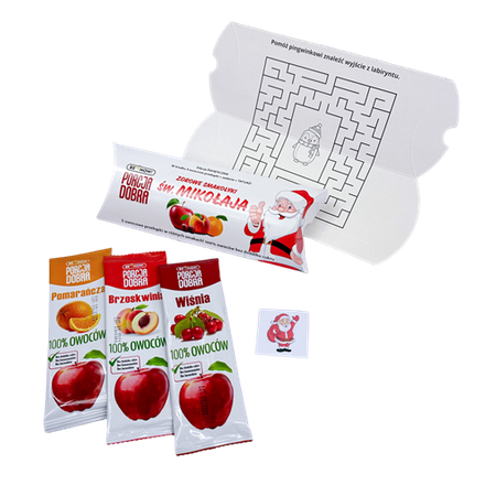 Smakołyki Od Świętego Mikołaja (3 Owocowe Przekąski + Tatuaż) (6 szt x 48 g)