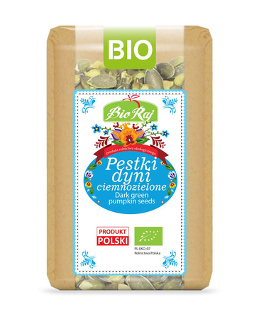 Pestki Dyni Ciemnozielone Bio (Polska) (2 szt x 300 g)