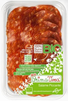 Salami Piccante Dojrzewające Plastry Bezglutenowe BIO 70 g