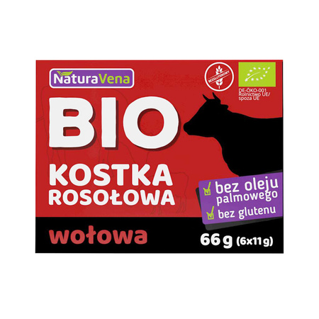 Bulion - Kostki Wołowe Bezglutenowe BIO 66 g