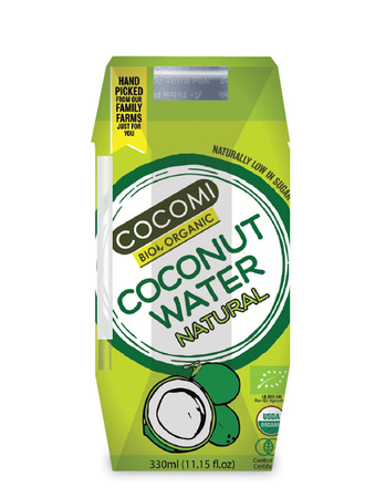 Woda Kokosowa Naturalna BIO (4 szt x 330 ml)
