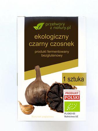 Czarny Czosnek Bezglutenowy BIO (1 Szt.)