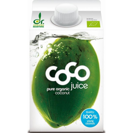 Woda Kokosowa Naturalna BIO (3 szt x 500 ml)