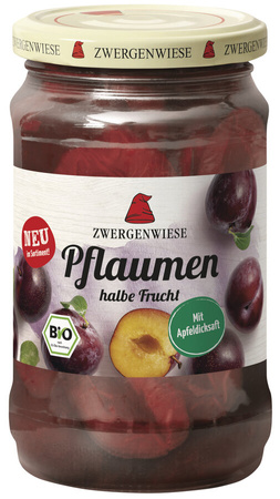 Śliwki Połówki w Lekkim Syropie Bezglutenowe BIO 360 g () (Słoik) (2 szt x 180 g)