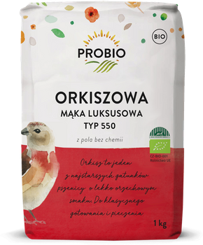 Mąka Orkiszowa Luksusowa Typ 550 BIO (2 szt x 1 kg)