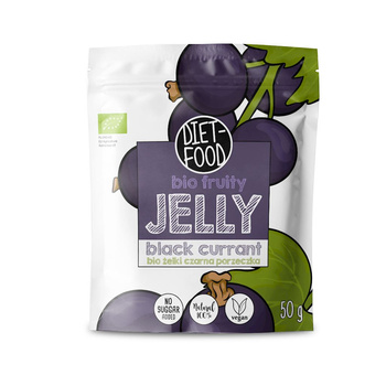 Żelki Czarna Porzeczka Bez Żelatyny BIO  - Diet (3 szt x 50 g)