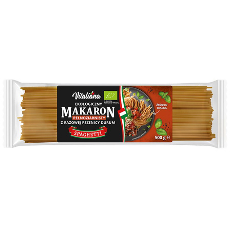 Makaron (Semolinowy Razowy) Spaghetti BIO 500 g