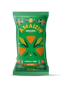 Chipsy Tortilla Kukurydziane Solone Bezglutenowe BIO (2 szt x 250 g)