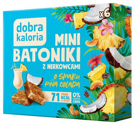 Batoniki Mini Z Nerkowców O Smaku Pina Colada Bez Dodatku Cukrów (6 X 17 G) (2 szt x 102 g)