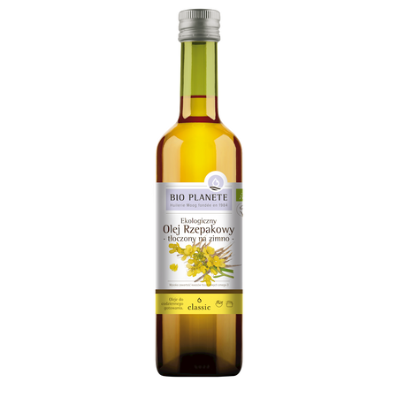 Olej Rzepakowy Tłoczony Na Zimno Omega-3 BIO (2 szt x 500 ml)