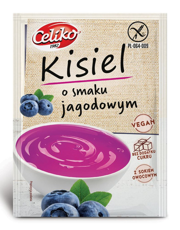 Kisiel O Smaku Jagodowym Bez Dodatku Cukrów Bezglutenowy (25 szt x 40 g)