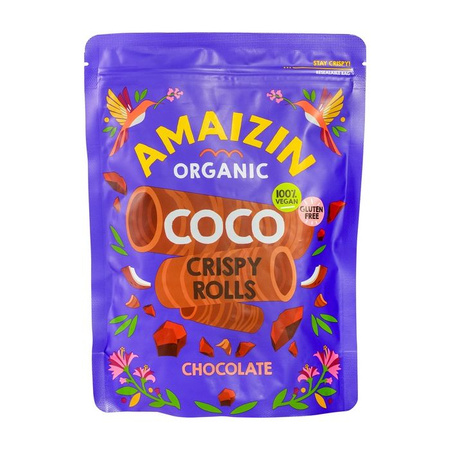 Rurki Waflowe Kokosowo - Czekoladowe Bezglutenowe BIO (2 szt x 140 g)
