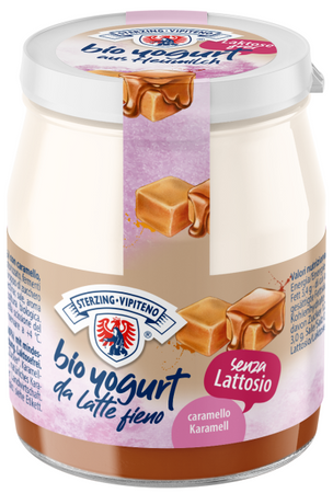 Jogurt Karmelowy z Mleka Siennego Bezglutenowy BIO  (Słoik) - Sterzing (4 szt x 150 g)