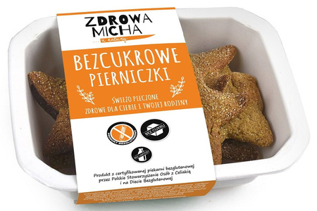 Pierniczki z Miodem Bezglutenowe 95 g - Zdrowa Micha (Na Zamówienie