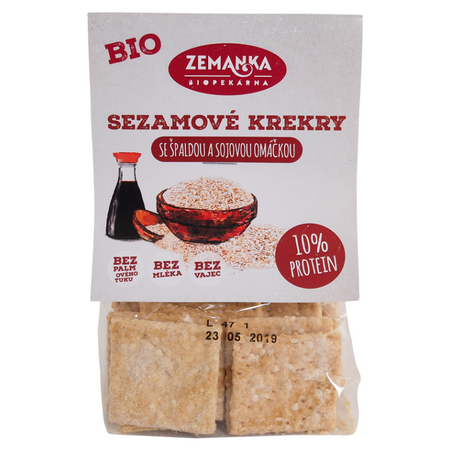Krakersy z Sezamem i Sosem Sojowym BIO (3 szt x 100 g)