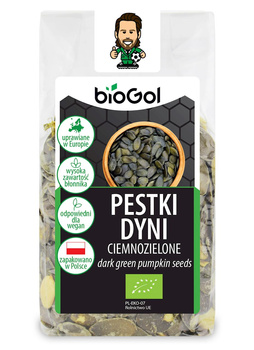 Pestki Dyni Ciemnozielone (Uprawiane w Europie) BIO (3 szt x 150 g)