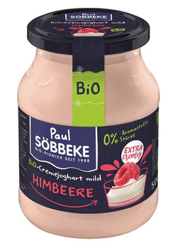 Jogurt Kremowy Malinowy BIO  (Słoik) (2 szt x 500 g)