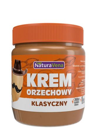 Krem Orzechowy Klasyczny 100 % Bez Dodatku Soli I Cukrów (3 szt x 340 g)