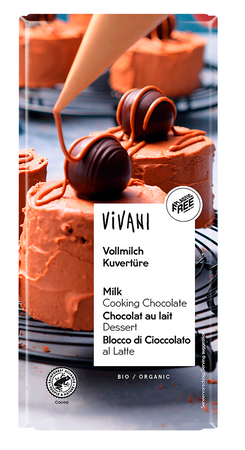 Czekolada Kuwertura Mleczna Do Gotowania BIO 150 g