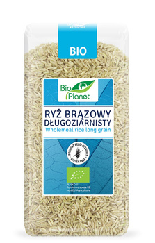 Ryż Brązowy Długoziarnisty Bezglutenowy BIO (3 szt x 500 g)