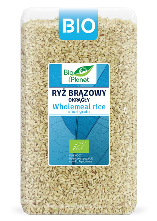 Ryż Brązowy Okrągły BIO (2 szt x 1 kg)