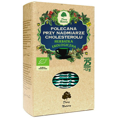 Herbatka Polecana Przy Nadmiarze Cholesterolu BIO (25 x 1,5 g) 37,5 g (3 szt x 38 g)
