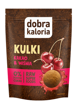 Kulki Daktylowe Kakao & Wiśnia Bez Dodatku Cukrów (4 szt x 58 g)