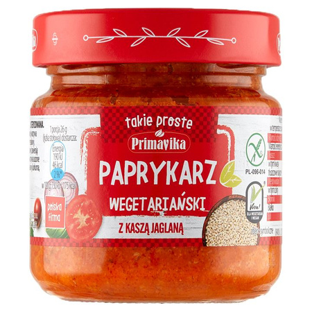 Paprykarz Wegański z Kaszą Jaglaną Bezglutenowy (3 szt x 160 g)