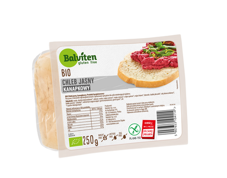 Chleb Jasny Kanapkowy Bezglutenowy BIO 250 g