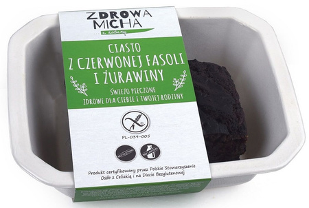 Ciasto z Czerwonej Fasoli z Żurawiną Bezglutenowe 140 g