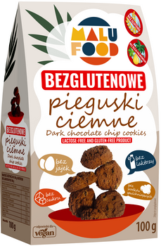 Ciastka Pieguski Ciemne Bez Cukru Bezglutenowe 100 g