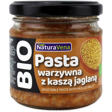 Pasta Warzywna z Kaszą Jaglaną  BIO (6 szt x 185 g)