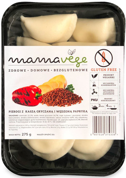 Pierogi z Kaszą Gryczaną i Papryką Słodką Wędzoną Bezglutenowe (2 szt x 275 g)