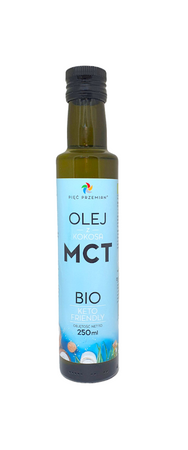 Olej Kokosowy Mct Keto Bezglutenowy BIO 250 ml