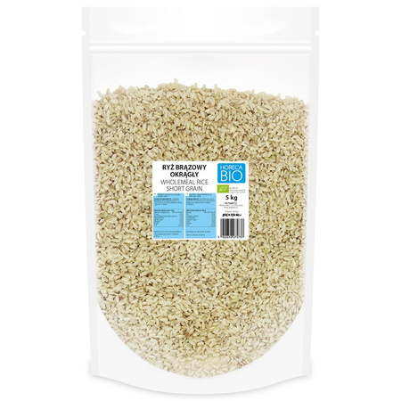 Ryż Brązowy Okrągły BIO 5 kg