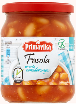 Fasola w Sosie Pomidorowym Bezglutenowa (3 szt x 440 g)