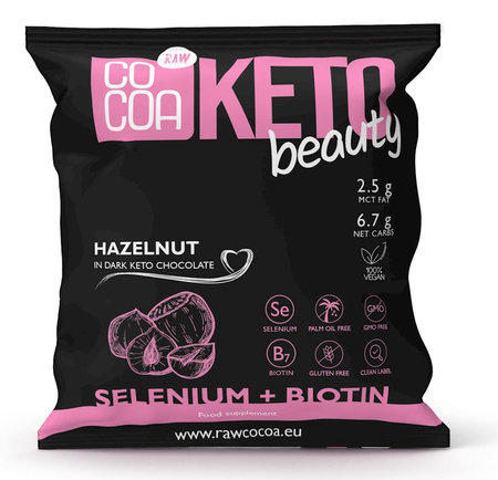 Orzechy Laskowe w Keto Czekoladzie Ciemnej Beauty Bezglutenowe (2 szt x 70 g)