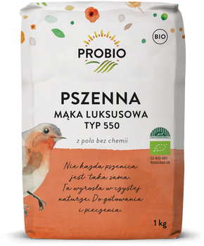 Mąka Pszenna Luksusowa Typ 550 BIO (3 szt x 1 kg)