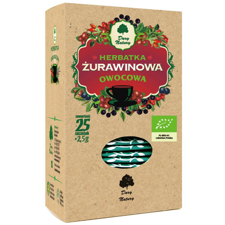 Herbatka Żurawinowo - Owocowa BIO (25 x 2,5 g) 62,5 g (2 szt x 63 g)