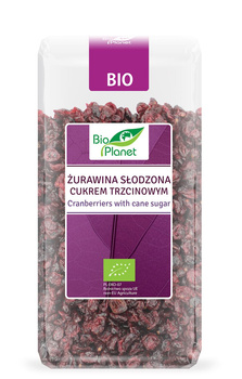 Żurawina Słodzona Cukrem Trzcinowym BIO 400 g