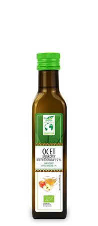 Ocet Jabłkowy 5 % Niefiltrowany BIO (4 szt x 250 ml)