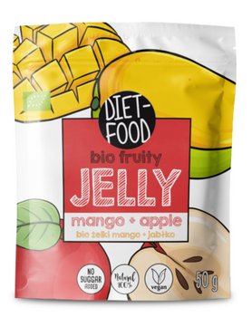 Żelki Mango - Jabłko Bez Żelatyny BIO  - Diet (3 szt x 50 g)