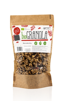 Granola z Goji Bez Dodatku Cukrów Bezglutenowa BIO (4 szt x 60 g)