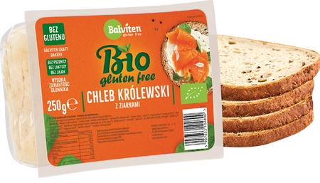 Chleb Królewski z Ziarnami Krojony Bezglutenowy BIO (2 szt x 250 g)
