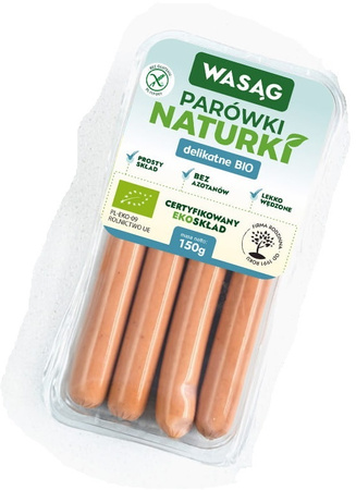 Parówki Delikatne Bezglutenowe BIO (2 szt x 150 g)